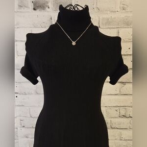 Vintage D’Orlan 18KGP Floral Rhinestone Pendant Necklace Gold Plated